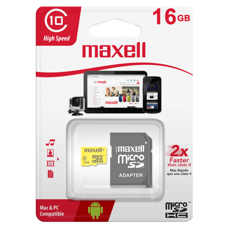 Memoria Micro SD  16GB  Maxell