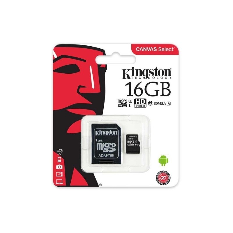 Memoria Micro SD  16GB  Kingston